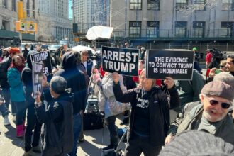 At the Courthouse Circus Amid Potential Trump Indictment