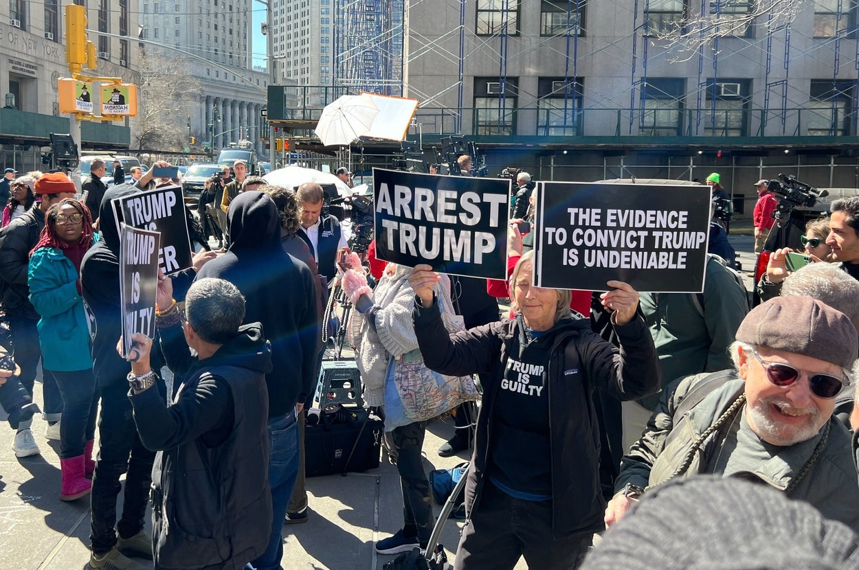 At the Courthouse Circus Amid Potential Trump Indictment