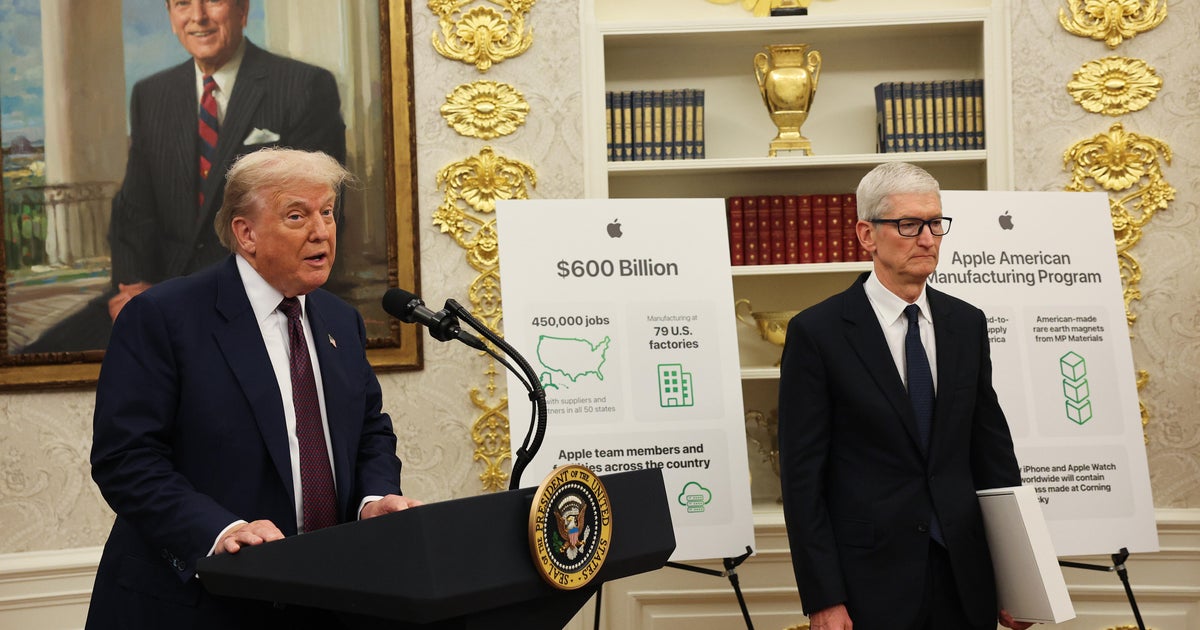 Trump and Apple Commit $100 Billion to U.S. Manufacturing
