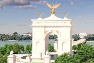 Trump agrees to turn triumphal arch into top-grade military complex.