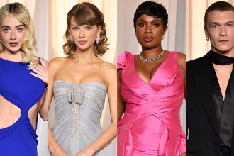Swift, Carpenter, Hudson, Storrie Walk Carpet at Academy Museum Gala