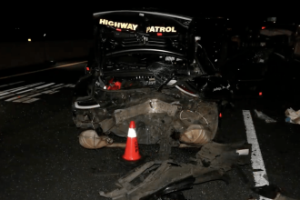 Tesla driver asleep on FSD crashes into patrol cars