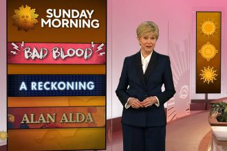 Here are a few options, all under 15 words:

Sunday Morning: October 4th Edition (5 words)
October 4th Sunday Morning Broadcast (5 words)
This Week's Sunday Morning, Oct 4th (6 words)
Sunday Morning Highlights: October 4th (5 words)